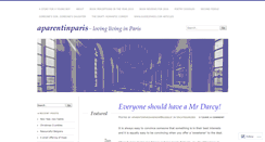 Desktop Screenshot of aparentinparis.wordpress.com