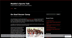 Desktop Screenshot of maddiesports.wordpress.com