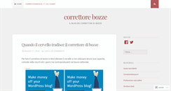 Desktop Screenshot of correttricedibozze.wordpress.com