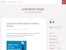 Tablet Screenshot of correttricedibozze.wordpress.com
