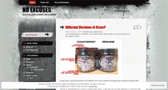 Desktop Screenshot of noexcusesstrength.wordpress.com