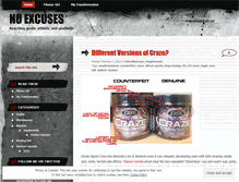 Tablet Screenshot of noexcusesstrength.wordpress.com
