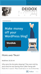 Mobile Screenshot of deidox.wordpress.com