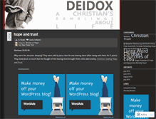 Tablet Screenshot of deidox.wordpress.com