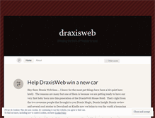 Tablet Screenshot of draxisweb.wordpress.com