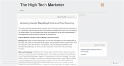 Desktop Screenshot of hightechmarketer.wordpress.com