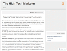 Tablet Screenshot of hightechmarketer.wordpress.com