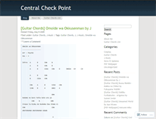 Tablet Screenshot of centralcheckpoint.wordpress.com