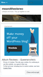 Mobile Screenshot of meandthestereo.wordpress.com