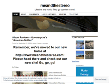 Tablet Screenshot of meandthestereo.wordpress.com
