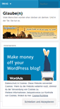 Mobile Screenshot of glaube.wordpress.com