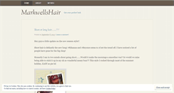 Desktop Screenshot of markwellshair.wordpress.com