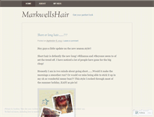 Tablet Screenshot of markwellshair.wordpress.com