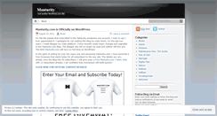 Desktop Screenshot of manturity.wordpress.com