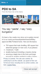 Mobile Screenshot of pdx2sa.wordpress.com
