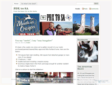 Tablet Screenshot of pdx2sa.wordpress.com