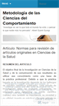 Mobile Screenshot of metodologiacomportamiento.wordpress.com