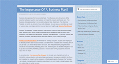 Desktop Screenshot of businessplangenerator.wordpress.com