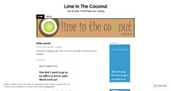 Desktop Screenshot of limencoconut.wordpress.com