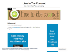 Tablet Screenshot of limencoconut.wordpress.com