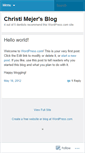 Mobile Screenshot of cmejer.wordpress.com