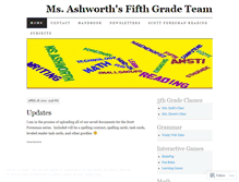 Tablet Screenshot of msashworthsclass.wordpress.com