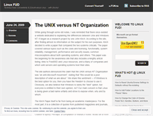 Tablet Screenshot of linuxfud.wordpress.com