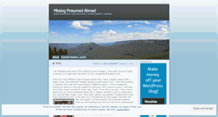 Desktop Screenshot of missingpresumedabroad.wordpress.com