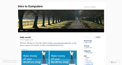 Desktop Screenshot of introtocomputers.wordpress.com