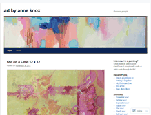 Tablet Screenshot of anneknox.wordpress.com