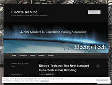 Tablet Screenshot of electrotechsteel.wordpress.com