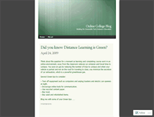 Tablet Screenshot of collegeonline.wordpress.com