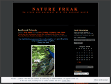 Tablet Screenshot of naturefreakdd.wordpress.com