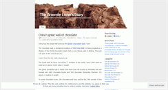 Desktop Screenshot of brownieloversdiary.wordpress.com