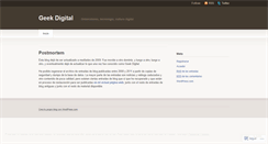 Desktop Screenshot of geekdigital.wordpress.com