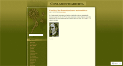 Desktop Screenshot of conlamenteabierta.wordpress.com