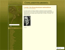 Tablet Screenshot of conlamenteabierta.wordpress.com