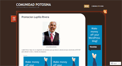 Desktop Screenshot of comunidadpotosina.wordpress.com