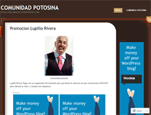 Tablet Screenshot of comunidadpotosina.wordpress.com