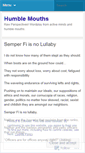 Mobile Screenshot of humblemouths.wordpress.com