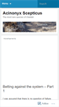 Mobile Screenshot of acinonyxscepticus.wordpress.com