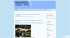 Desktop Screenshot of admpublicaufpr.wordpress.com