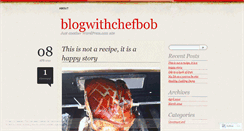 Desktop Screenshot of blogwithchefbob.wordpress.com