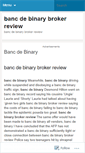 Mobile Screenshot of cie.bancdebinarybrokerreview.wordpress.com