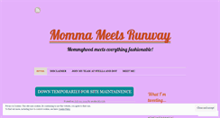 Desktop Screenshot of mommameetsrunway.wordpress.com