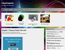 Tablet Screenshot of crespimagazine.wordpress.com