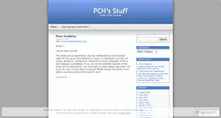 Desktop Screenshot of pchacker.wordpress.com