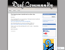 Tablet Screenshot of dfcommunity.wordpress.com