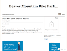Tablet Screenshot of bikethebeav.wordpress.com