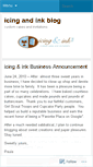 Mobile Screenshot of icingandink.wordpress.com